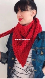 Las Varetas Crochet - Guala - Rocker shawl - Chal Rockero - Spanish