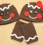 Repeat Crafter Me - Sarah Zimmerman - Crochet Gingerbread Man Hat- Free