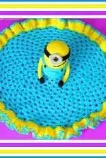 Connie Hughes Designs - Minion Inspired Granny Square Security Blanket - Free