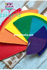 E and Me Designs - ITH Rainbow Book Embroidery Design
