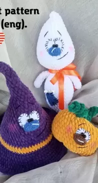 Toys Zone _ Crochet Halloween Decoration Halloween Witch Hat _ English