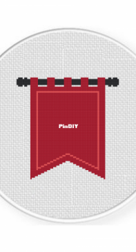 Daily Cross Stitch - Medieval Banner