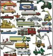 Jeanette Crews Designs 477 One Nighters - 50 Work Vehicles XSD