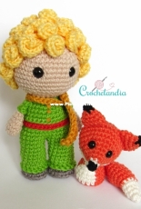 Crochelandia - Rose Nogueira - Little Prince and the Fox