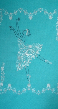 Finished work. Ballerina. Decorative seams