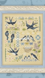 OwlForest Embroidery 0047-L-E - Swallows