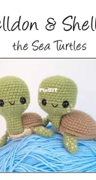 Affordable Cuteness - Theresas Crochet Shop - Theresa Grey / Kicher - Shelldon & Shellby the Sea Turtles