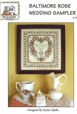 Rosewood Manor - Q1117 - Baltimore Rose Wedding Sampler