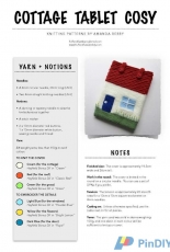 Fluff & Fuzz-Cottage Tablet Cosy by Amanda Berry-Free
