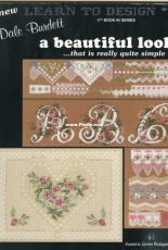 Ribbons and Roses Alphabet from Learn To Design DB-7143 A Beautiful Look by Dale Burdett XSD