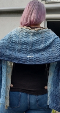 Baltic Beach Stole by Beate Mieslinger-Free