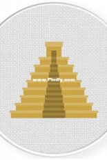 Daily Cross Stitch - Mayan Temple