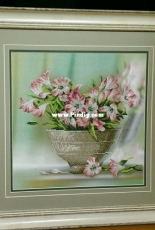 Alstromeriya on designer canvas.