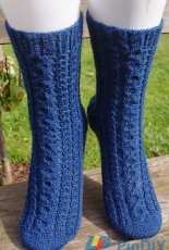 Ringelreihe der Zöpfe Socken by Susanne Kölling -German-Free