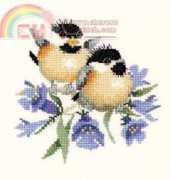 Heritage Stitchcrafts - Valerie Pfeiffer Harmonies VPBL776 Bluebell Chick-Chat XSD