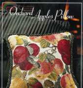 The Vermillion Stitchery DVG-05 Orchard Apples Pillow by Donna Vermillion Giampa