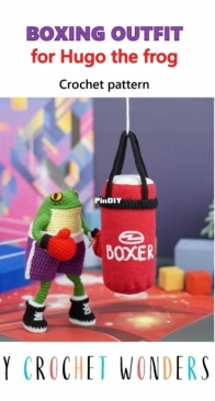 My Crochet Wonders - Marina Chuchkalova - Boxing outfit for Hugo the Frog