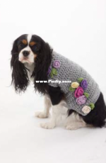 Lion Brand Yarn - L30252 Bonbons The Lady Who Lunches Dog Sweater - Free