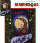Dimensions 8492 - Here Comes Santa Stocking