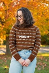 Syncopated Stripe Sweater by Hannah Sandler - Sandmadeknits