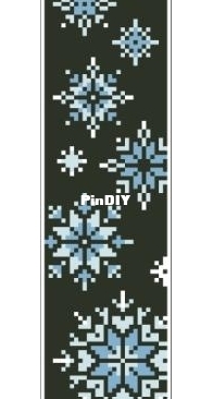 Coricamo - 070 - Night Snowflakes Bookmark