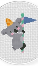 Daily Cross Stitch - Koala Party Pole