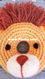 Oodles of Crochet Crafts - Rachel Zain - Doughnut Buddies - Lion