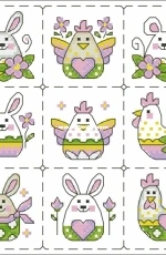 Easter Sampler from Russian needlework magazine 2019