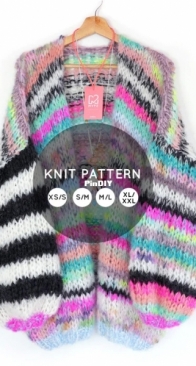 MYPZ - MYPZ Chunky Mohair Cardigan Indian Summer