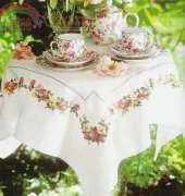Cloth with a dogrose