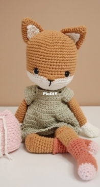 Pense Bonheur - Marina - Socquette Pretty Fox - Socquette Jolie Renarde - Socquette hübscher Fuchs - English - German - French