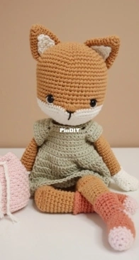 Pense Bonheur - Marina - Socquette Pretty Fox - Socquette Jolie Renarde - Socquette hübscher Fuchs - English - German - French