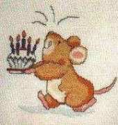 DMC K0923 Country Companions - Happy Birthday Cake