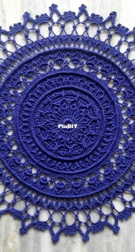 Sculptural Crochet - Svetlana Grebennikova - Светлана Гребенникова - Diffondere Doily - Салфетка Diffondere - English and Russian