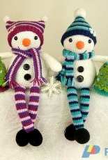 Moji Moji Design - Janine Holmes - Mr and Mrs Snow  Longlegs Dolls