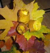bouquet from leaves