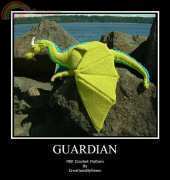 Creations by Gems - Chrystal Orel - Amigurumi Guardian Dragon