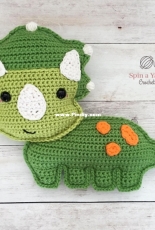 Spin a Yarn Crochet - Jillian Hewitt - Ragdoll Triceratops - Free