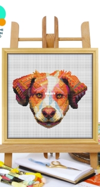 Awesome Pattern Studio - CS1126 - Mandala Dog XSD