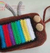 Sky Magenta - Purse vintage TV