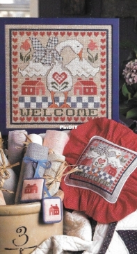 Ganders Welcome from Cross Stitch and Country Crafts January-February 1993 - XSD
