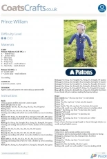CoatsCrafts-Prince William Doll by Patons-Free