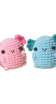 Minigurumi - Tanya Lee - Baby Axolotl