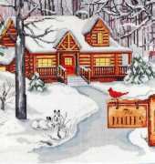 Janlynn 023-0584 Cabin in the Woods