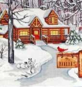 Janlynn 023-0584 Cabin in the Woods