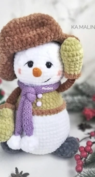 Ka.malinka Toys - Elizabeth Kamalina - Snowman Proshka - Елизавета Камалина - Снеговик Прошка - Russian