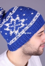 F719 Snowflake Hat by Vanessa Ewing-Free