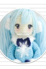 Sit n Crochet - Winter Miku Hatsune - Chinese