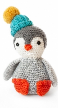 Rico Design - Flo and Dot - Sarah Jane Hicks - Spring Crochet Along Beach Party - Penguin - Free