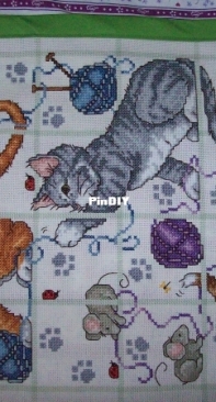 Cat Wall Hanging by Joan Elliot